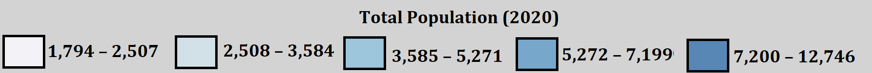 2020 Population Legend